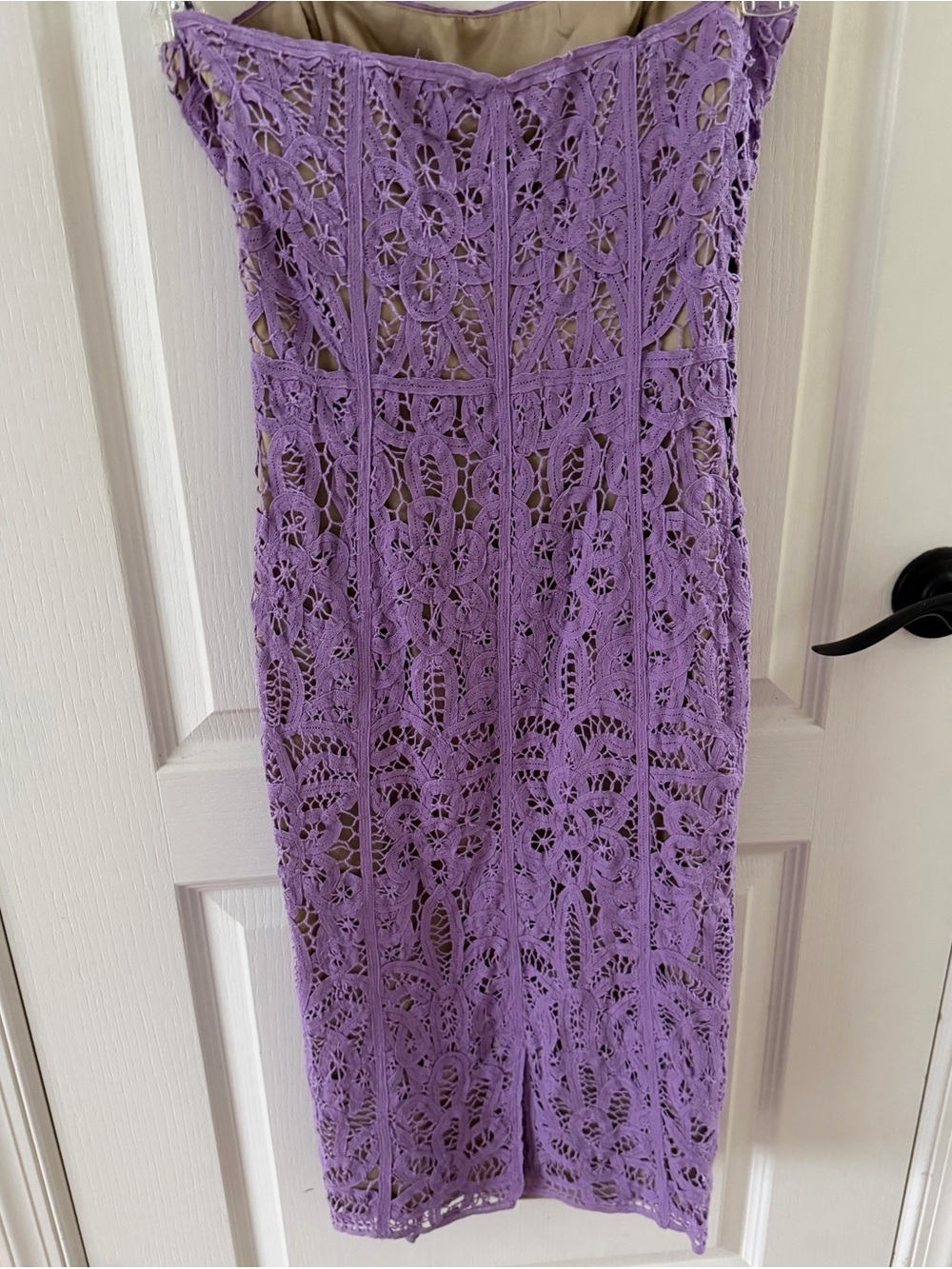 Betsey Johnson Lilac Crochet Midi Dress
